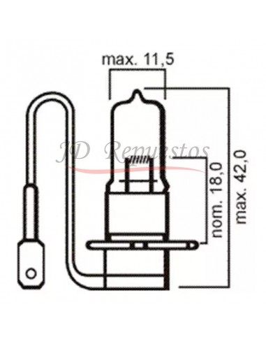 Lampara Faros Principales - H3 Pk22s...