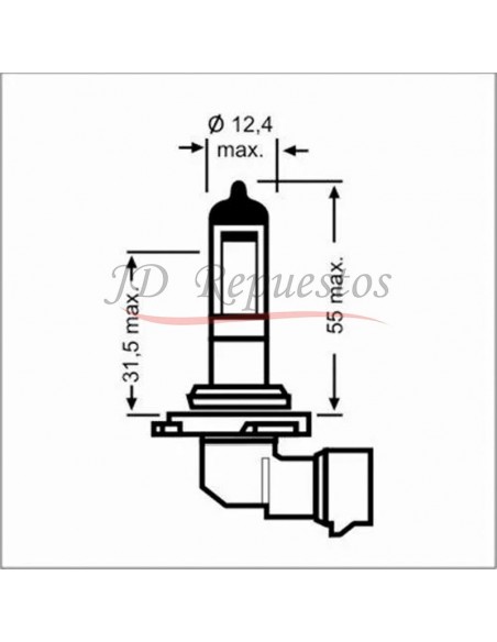 Lampara Faros Principales H10 Py20d 12v 42w