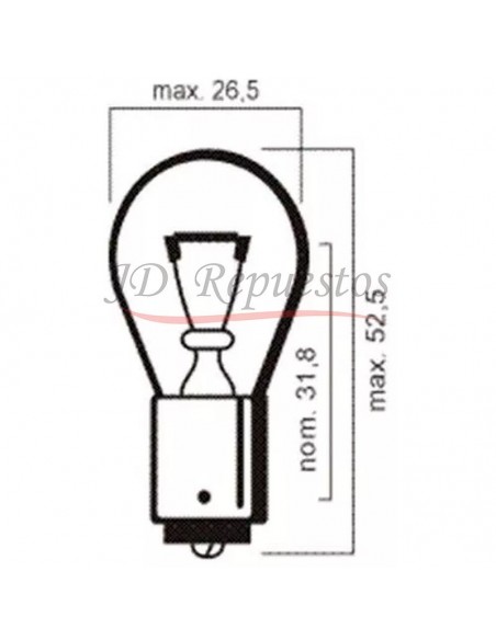 Lampara Posicion Y Stop - S25 Ba15s 12v 21w