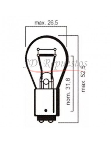 Lampara Posicion Y Stop - S25 Ba15d 12v 21/5w
