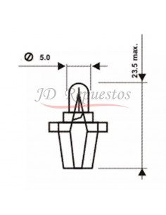 Lampara Tablero - T5 B8,7d...
