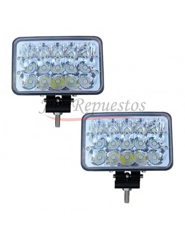 Juego De Faros Led Rectangular - 45w - 15l - Spot