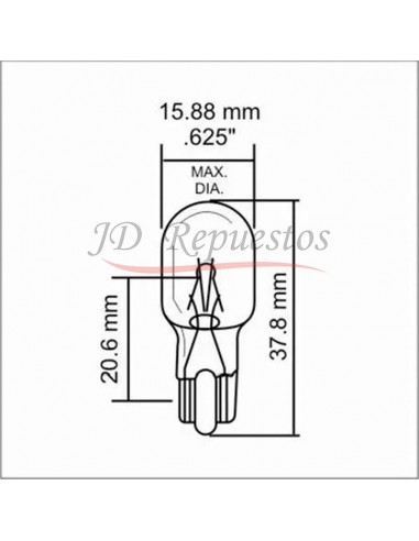 Lampara Posicion Y Stop - T13 W2,1x9,5d 24v 8w