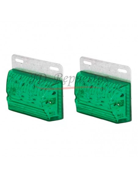 Juego De Faros Led Laterales - 12v - Verde