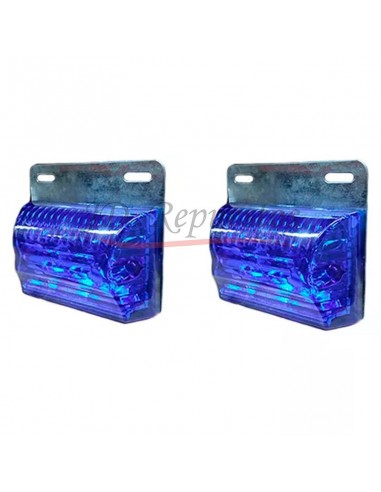 Juego De Faros Led Laterales - 12v - Azul