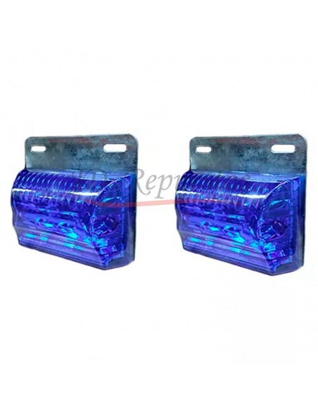 Juego De Faros Led Laterales - 12v - Azul