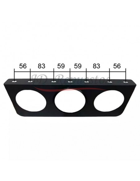 Placa De Metal Para Faro Triple