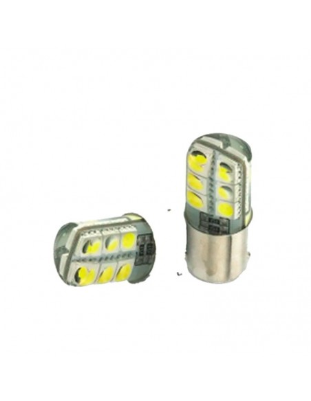 Led Señalizacion Silica67 / 1003 / 1141 / 1156 - P21w 6 Led 5050 Siliconado Blanco 12v  X 2 Unidades