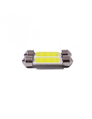 Led Señalizacion Cob Tubular - Festoon Ultra Led Cob - 39mm - Blanco 12v -  X 2 Unidades