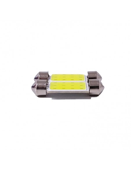 Led Señalizacion Cob Tubular - Festoon Ultra Led Cob - 39mm - Blanco 12v -  X 2 Unidades