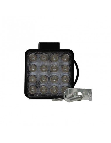 Faro De 16 Led Cuadrado 48 Watts 6cm...