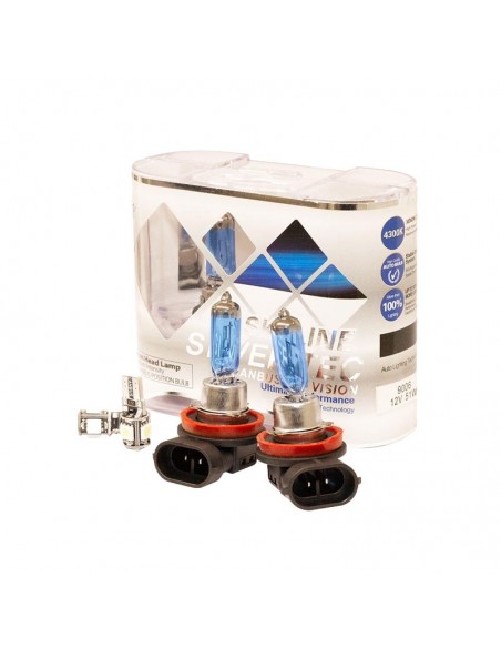 Lampara H8 12v 55w Sky Line X 2 + 2 Led T10 Canbus Azul Frio  (codigo Anterior: Kh8sk)