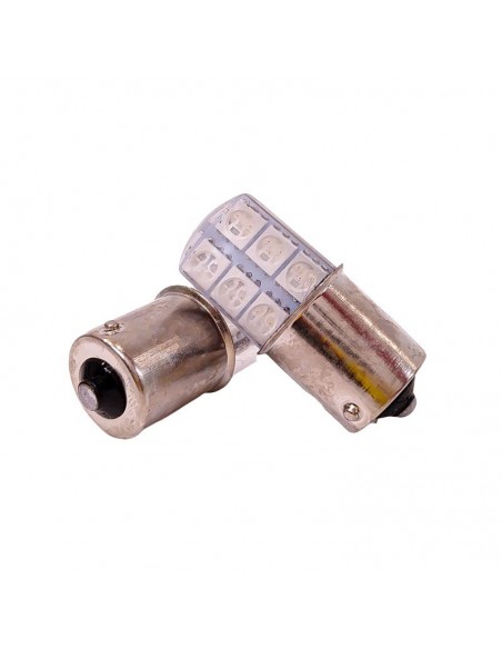 Led Señalizacion Silica1141 - 1156 - P21w 12 Led Cob Silica - Ambar  12v  X 2 Unidades