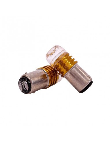 Led Señalizacion Smd 1034 - 1157 - P21/5w Led Ceramik 5630   -ambar 12v  X 2 Unidades