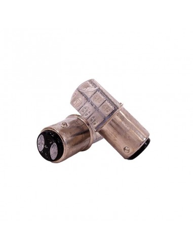 Led Señalizacion Silica1034 - 1157 - P21/5w 12 Led Cob Silica - Rojo  12v  X 2 Unidades