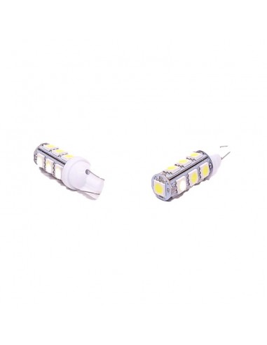 Led Señalizacion Smd2821 - T10 - W5w 13 Smd 5050 - Blanco 12v  X 2 Unidades