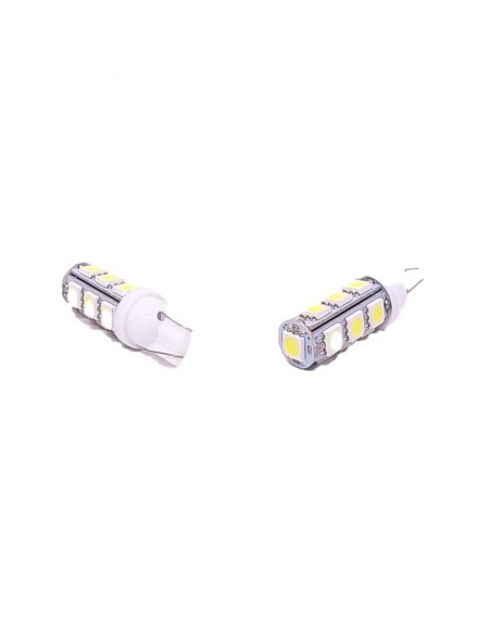Led Señalizacion Smd2821 - T10 - W5w 13 Smd 5050 - Blanco 12v  X 2 Unidades