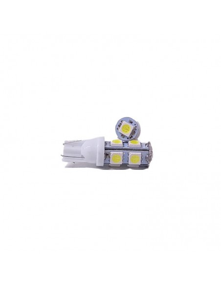 Led Señalizacion Smd2821 - T10 - W5w 9 Smd 5050 Blanco 12v  X 2 Unidades