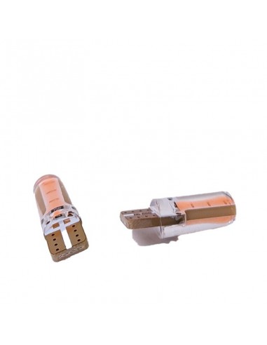 Led Señalizacion Silica2821 - T10 - W5w - Gel Siliconado Canbus Rosa 12v  X 2 Unidades