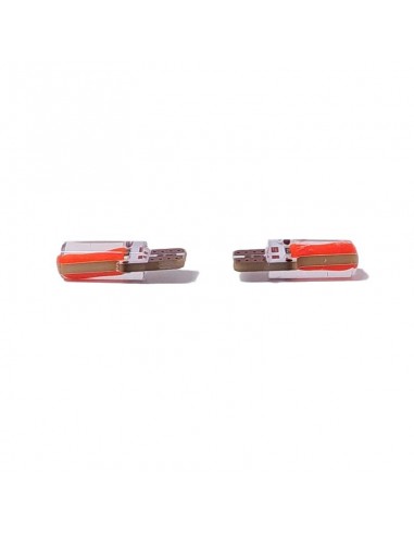 Led Señalizacion Silica2821 - T10 - W5w - Gel Siliconado Canbus Rojo 12v  X 2 Unidades