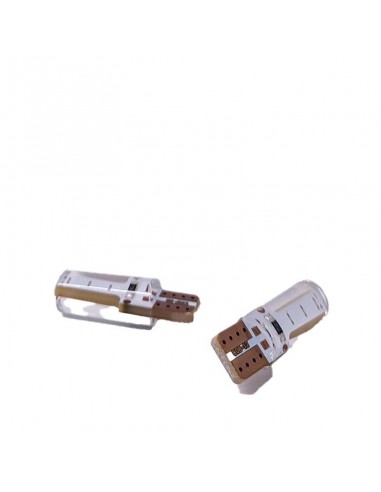 Led Señalizacion Silica2821 - T10 - W5w - Gel Siliconado Canbus Verde 12v  X 2 Unidades