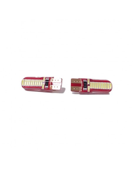Led Señalizacion Ironman2821 - T10 - W5w - 24 Led 3014 Ironman Canbus Blanco 12v  X 2 Unidades