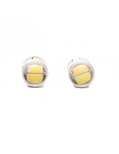 Led Señalizacion Cree2821 - T10 - W5w  10 Led Cree Con Lupa Blanco 12v  X 2 Unidades