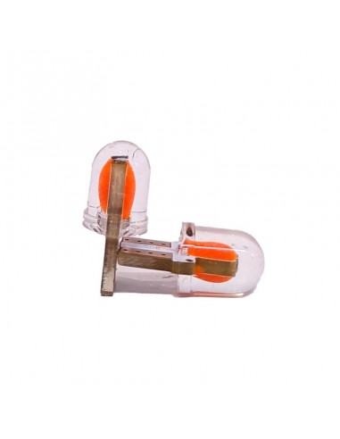 Led Señalizacion Silica2821 - T10 - W5w Led Cob Mini Siliconado Rojo 12v  X 2 Unidades