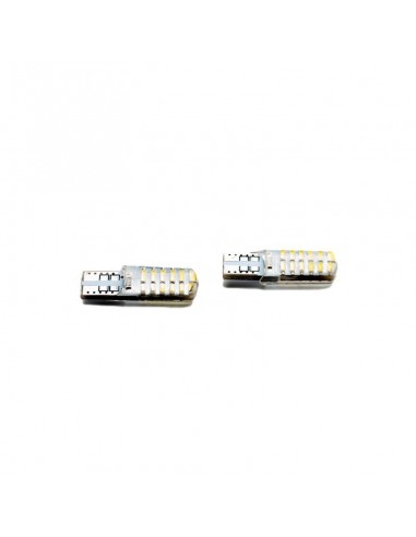 Led Señalizacion Silica2821 - T10 - W5w - 24 Led 3014 Siliconado Canbus 2v  X 2 Unidades