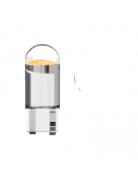 Led Senalizacion Cristal2821 - T10 - W5w - Cristal New Generation Ambar 12v  X 2 Unidades