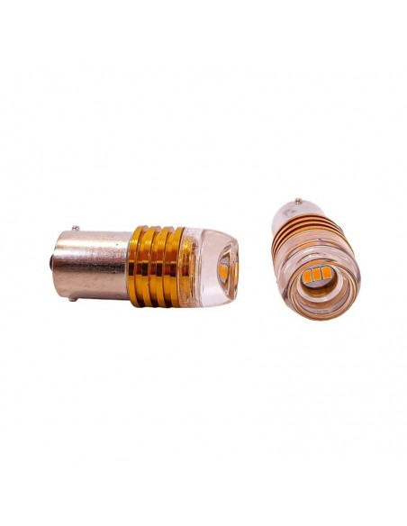 Led Señalizacion Ceramik 1141 - 1156 - P21w Led Ceramik 5630   -amarillo 24v -  X 2 Unidades