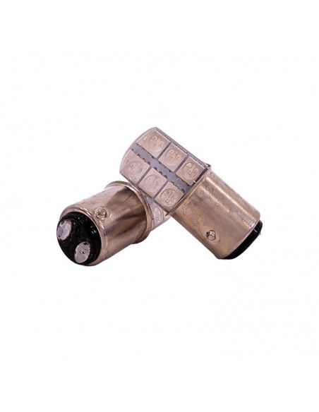 Led Señalizacion Silica1034 - 1157 - P21/5w 12 Led Cob Silica - Ambar  24v     X 2 Unidades