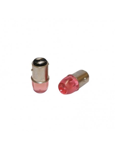 Led Señalizacion Ceramik Blister X2 - 1034 / 1157 / P21/5w Led Ceramik 5630 - Rojo 24v X 2 Unidades
