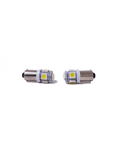 Led Señalizacion Smd53 - T4w - Ba9s 5 Smd 5050 Smd - Blanco 24v -  X 2 Unidades
