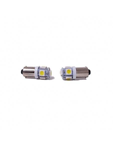 Led Señalizacion Smd53 - T4w - Ba9s 5 Smd 5050 Smd - Blanco 24v -  X 2 Unidades