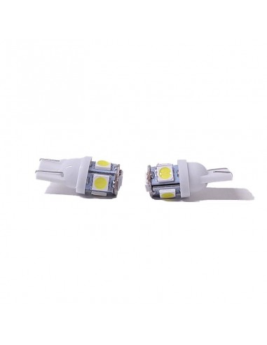 Led Señalizacion Smd2821 - T10 - W5w 5 Smd 5050 Smd Blanco 24v  X 2 Unidades