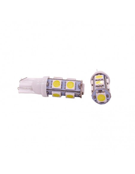 Led Señalizacion Smd 2821 - T10 - W5w 9 Smd 5050 Smd - Blanco 24v  X 2 Unidades