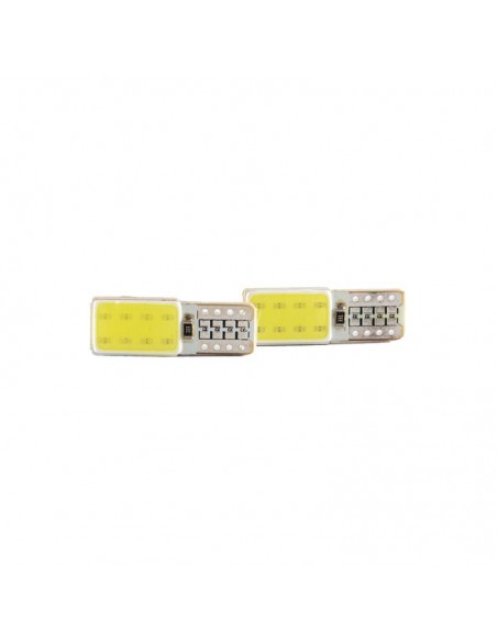 Led Señalizacion Silicaled 2821 - T10 - W5w Cob - Blanco 24v - 12 Chip Pastilla -  X 2 Unidades