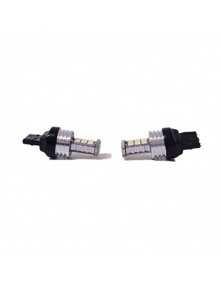 Led Señalizacion Canbus 7440 - 12065 - W21w 1 Polo Sin Culote 45 Led 3014 Smd - Canbus - Blanco 12v - 24v  X 2 Unidades