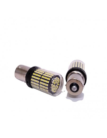 Led Señalizacion Csp Canbus1141 - 1156 P21w 1 Polo 144 Led - Canbus - Blanco 12v - 24v X 2 Unidades