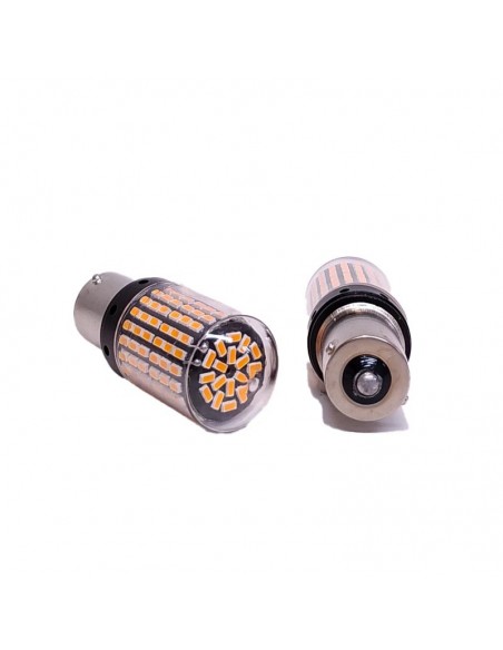 Led Señalizacion Csp Canbus1141 - 1156 P21w 1 Polo 144 Led - Canbus - Ambar 12v X 2 Unidades