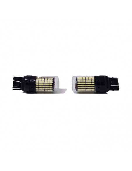 Led Señalizacion Csp Canbus7443 - 12066 W21/5w 2 Polos Sin Culote 144 Led - Canbus - Blanco 12v - 24v X 2 Unidades