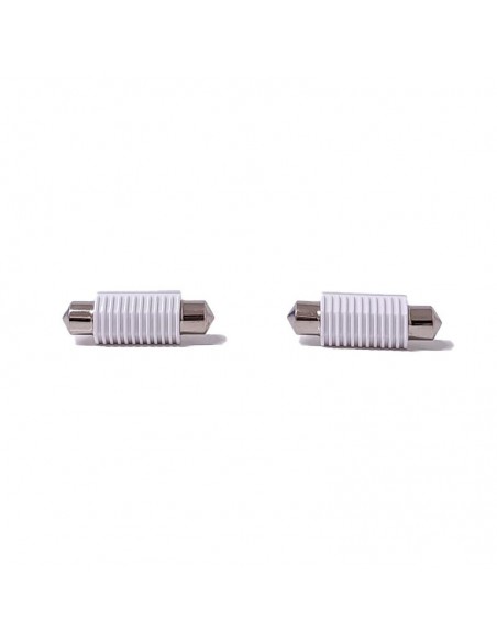 Led Señalizacion Ceramik Tubular - Festoon Led Ceramik 5630 39mm Canbus Blanco 12v  X 2 Unidades