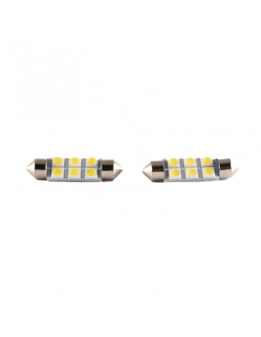 Leds Smd Tubular - Festoon 6 Led 5050...