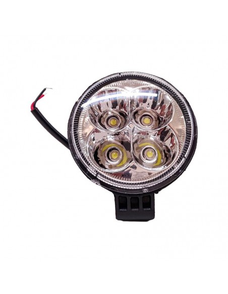 Faro De Led Universal Luz Led Blanca Estable 9v-36v 4 Led - 12 Watts Medidas 55(mm)