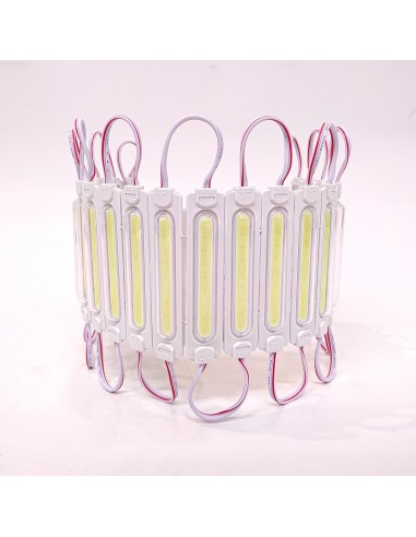 Tabla Rigida Led Cob Autoadhesivo 12v Color Blanco 8,5cm X 2cm