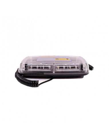 Baliza Rectangular Led 12v - 24v Color Ambar Con Conexion A Toma 12v