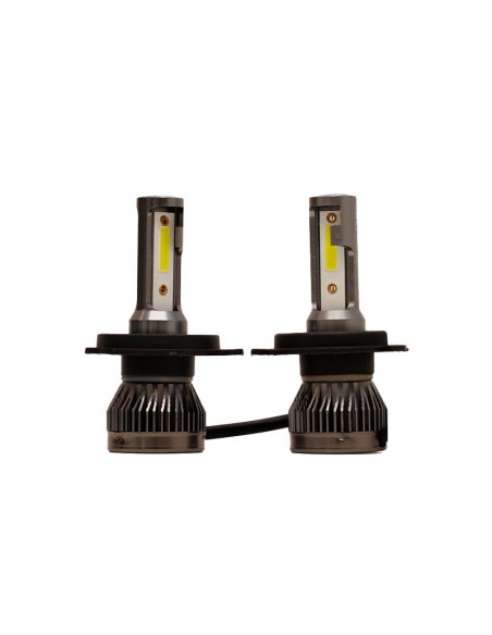 Kit De Led H4 Ultra Slim 20000lm Chip Cob 12v Sin Cooler