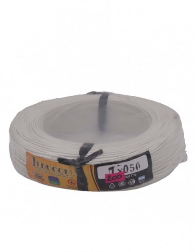 Cable Unipolar 1x0,5 Mm Blanco X Mt.