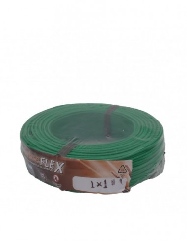 Cable Unipolar 1x1 Mm Verde X Mt.